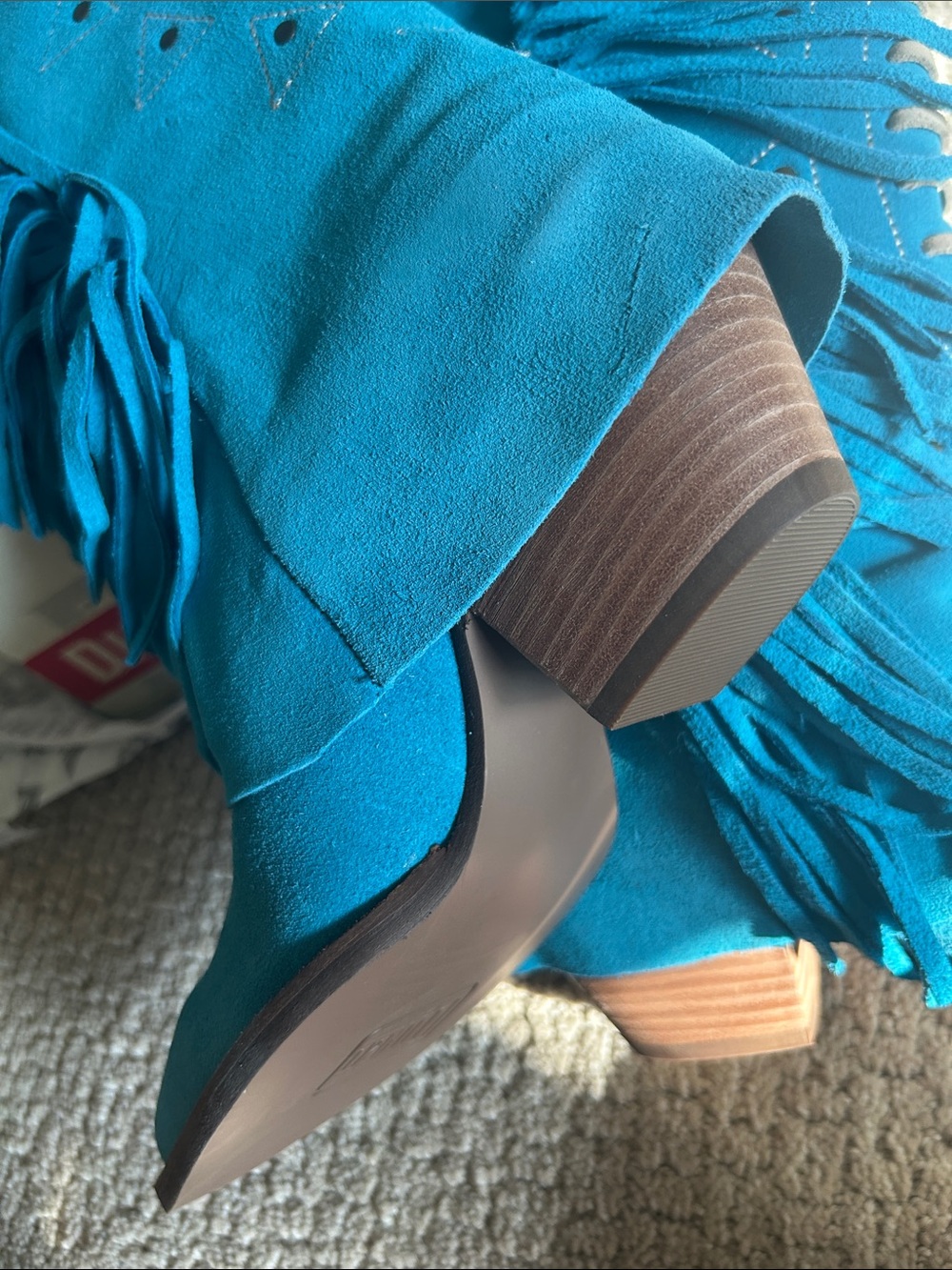 Dingo Spirit Trail Blue Boots with Flaw NWT 7.5 - Picture 10 of 10